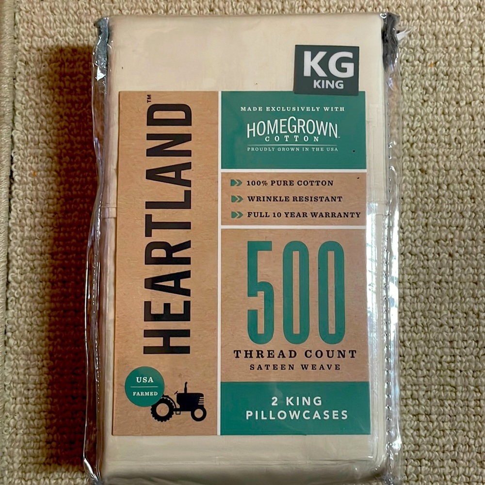 Brand new 2 king sized pillowcases.